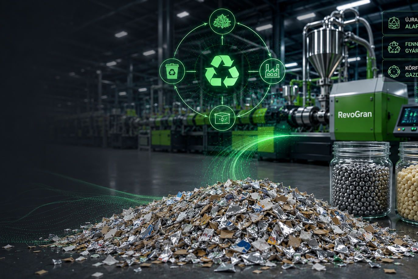 Revogran környezetvédelem újrahasznosított alapanyag fenntartható gyártás Med-Plast 2000 Kft